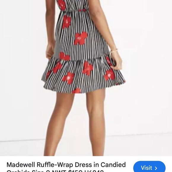 Madewell Ruffle-Wrap Dress in Candied
Orchids Medium 10 - Picture 2 of 13